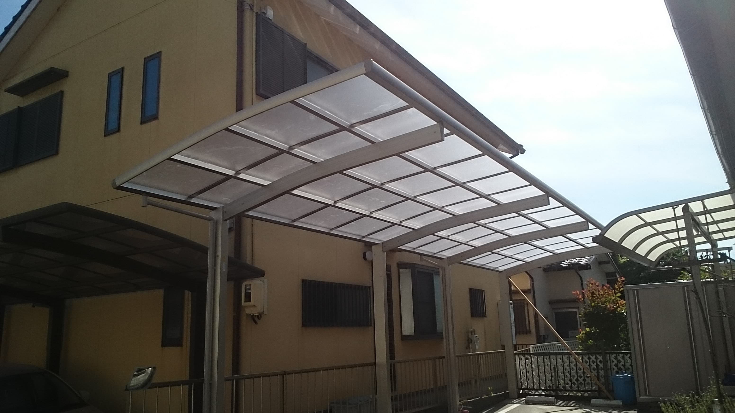 1台用カーポート新設工事 | 名古屋市北区のエクステリア工事ならイズ美