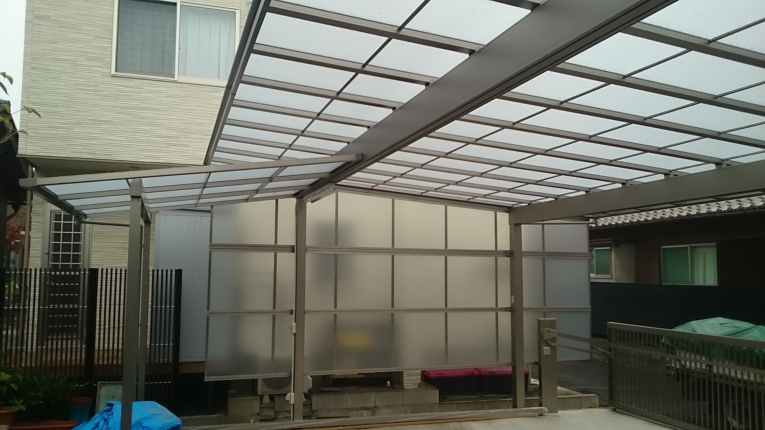 カーポート・サイクルポート新設工事 | 名古屋市北区のエクステリア工事ならイズ美