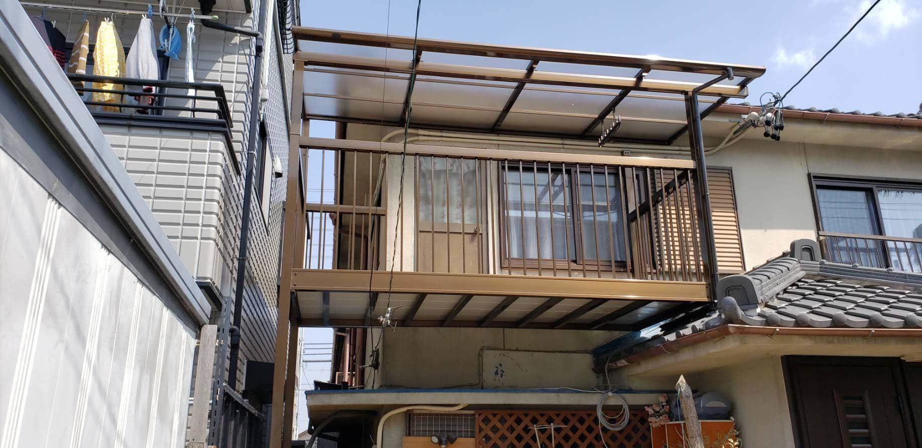 バルコニー取替工事 | 名古屋市北区のエクステリア工事ならイズ美