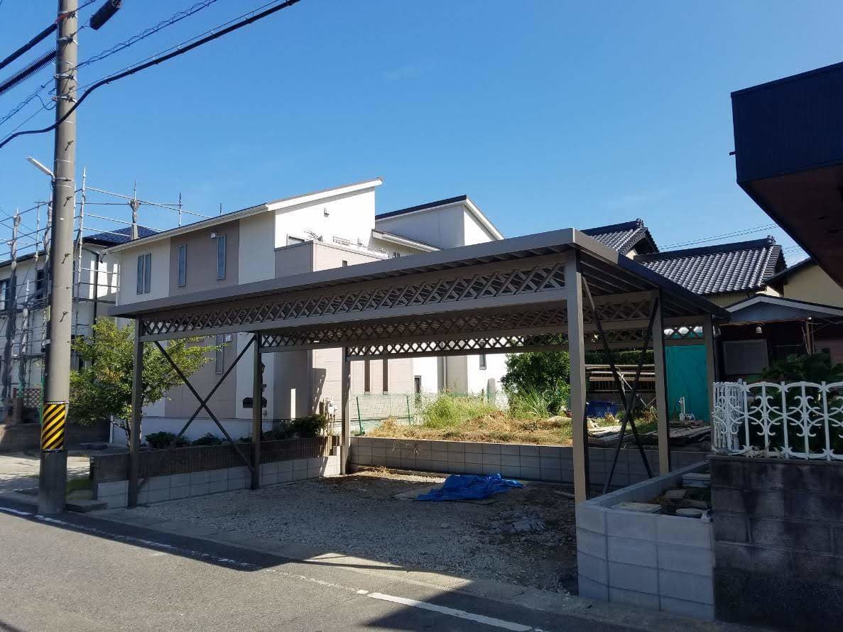カーポート取替工事 | 名古屋市北区のエクステリア工事ならイズ美