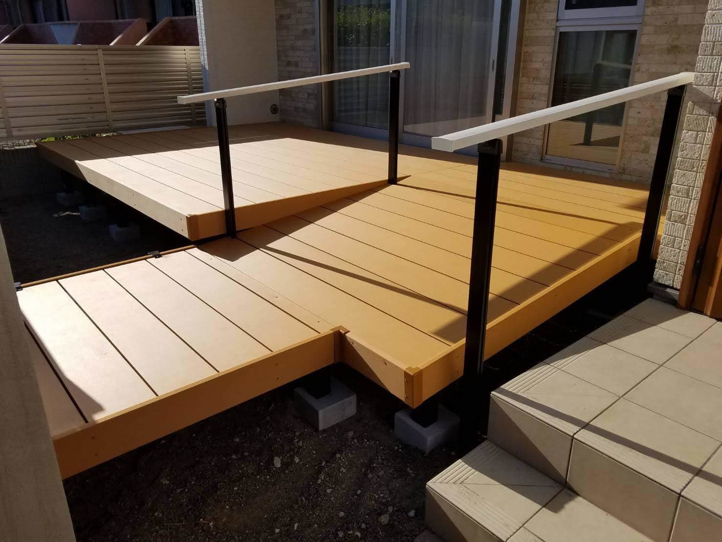 ウッドデッキ取替工事 | 名古屋市北区のエクステリア工事ならイズ美