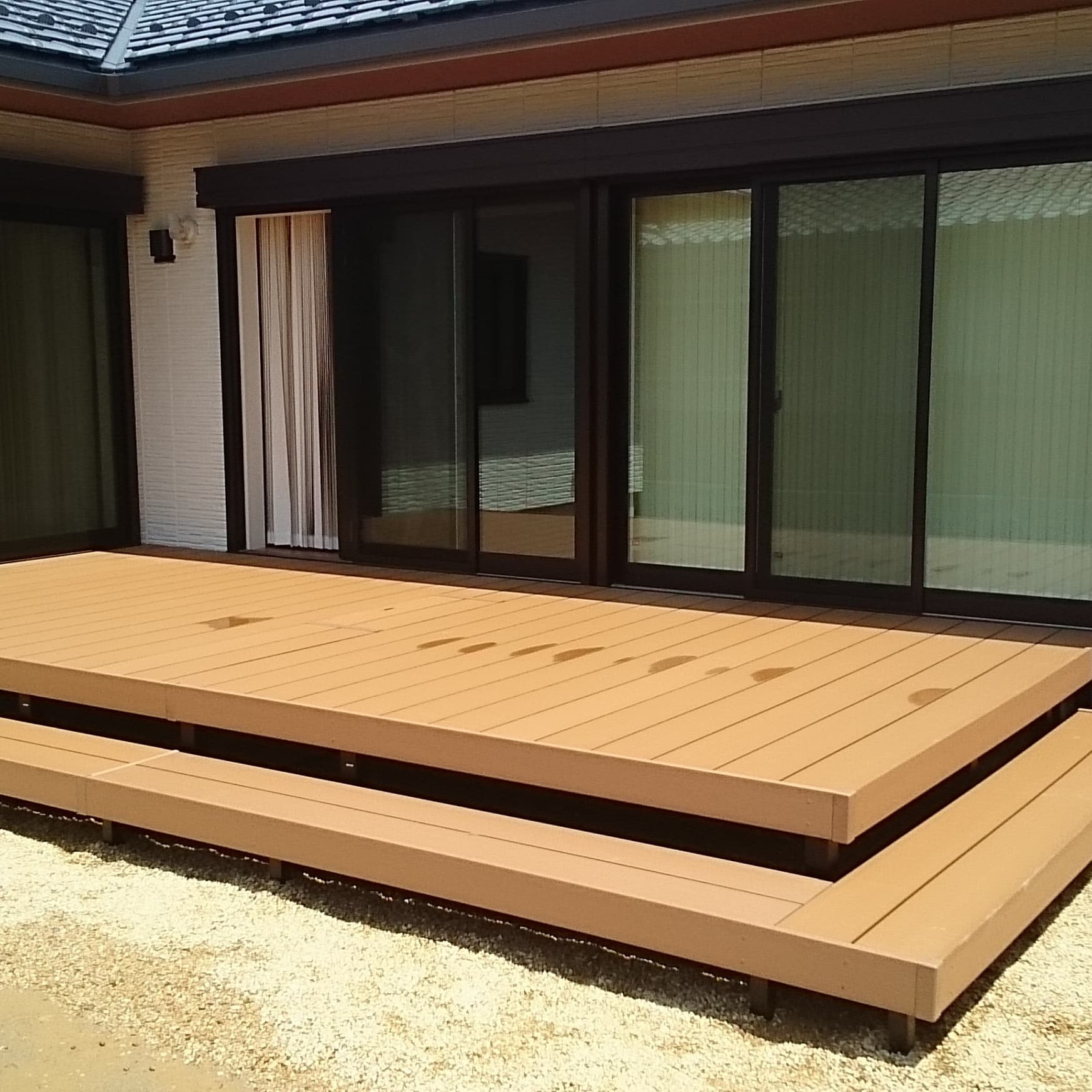 ウッドデッキ新設・修理 名古屋市北区 | 名古屋市北区でエクステリア工事ならイズ美