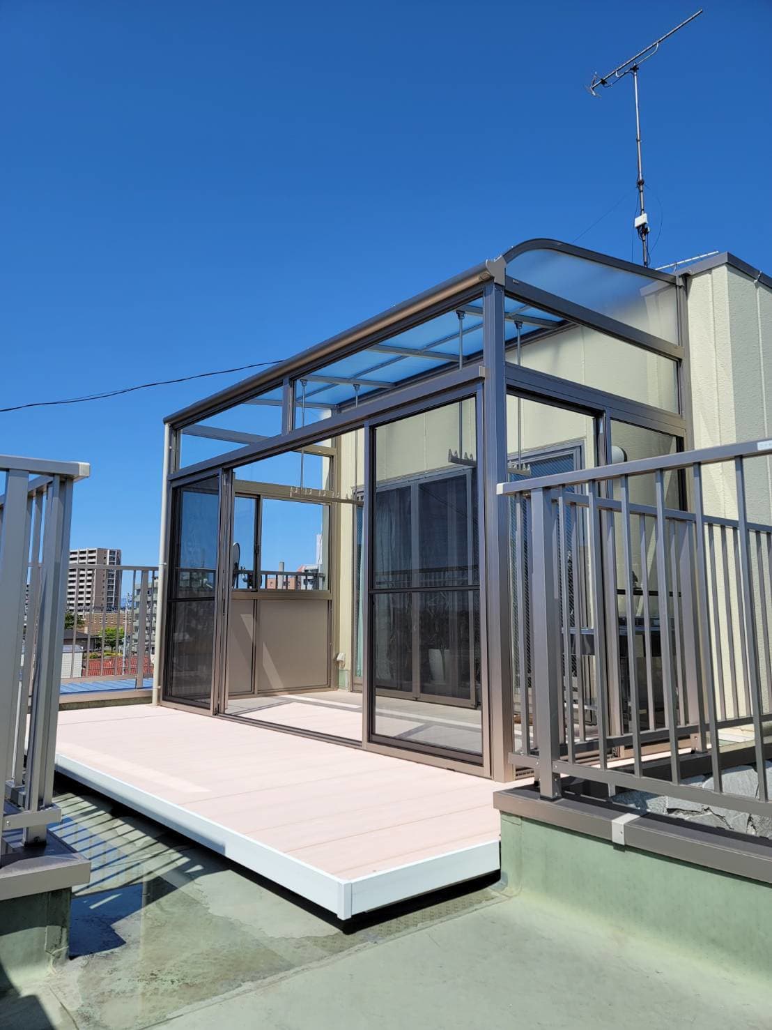 サンルーム新設 | 名古屋市北区のエクステリア工事ならイズ美