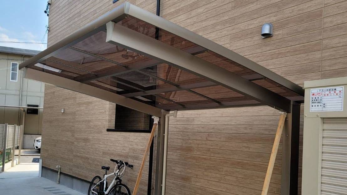 サイクルポート新設 名古屋市北区 | 名古屋市北区でエクステリア工事ならイズ美