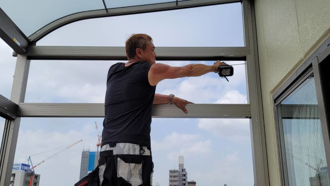 サンルーム修理 名古屋市北区 | 名古屋市北区でエクステリア工事ならイズ美