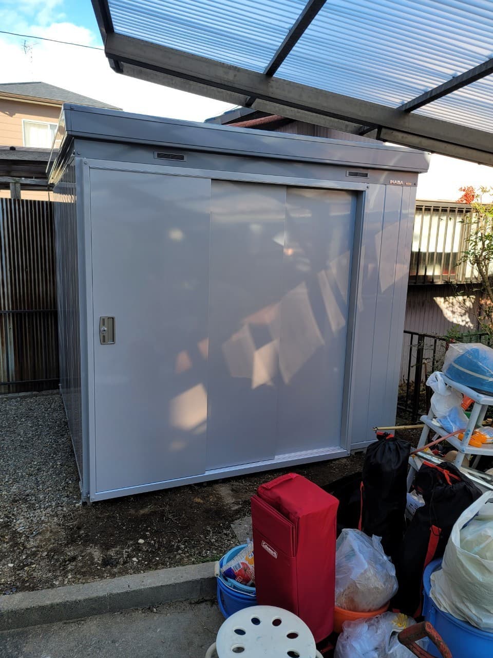 物置設置 | 名古屋市北区のエクステリア工事ならイズ美